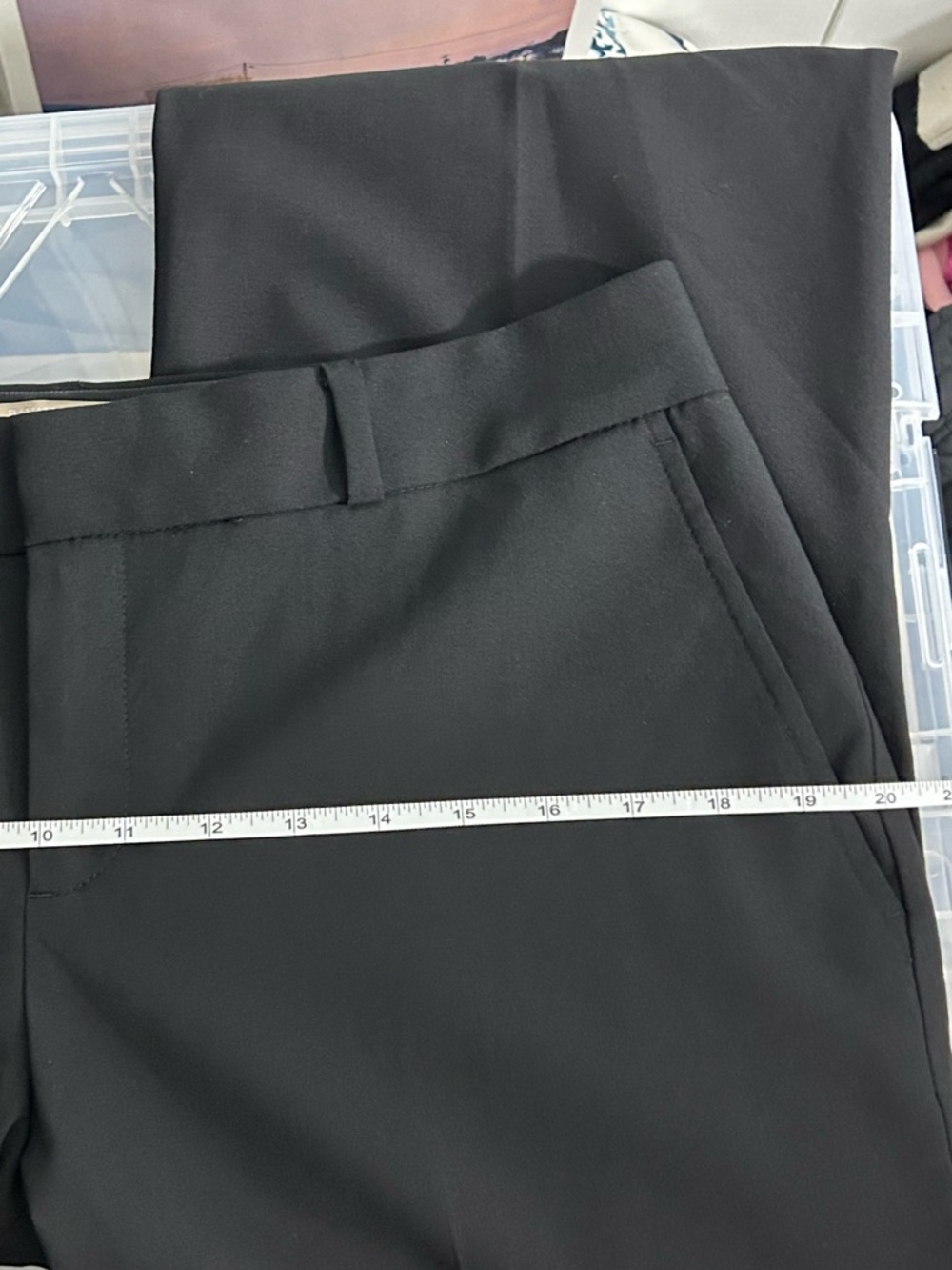 Banana Republic Martin Fit Black Dress Pants Size 8S - Picture 10 of 10